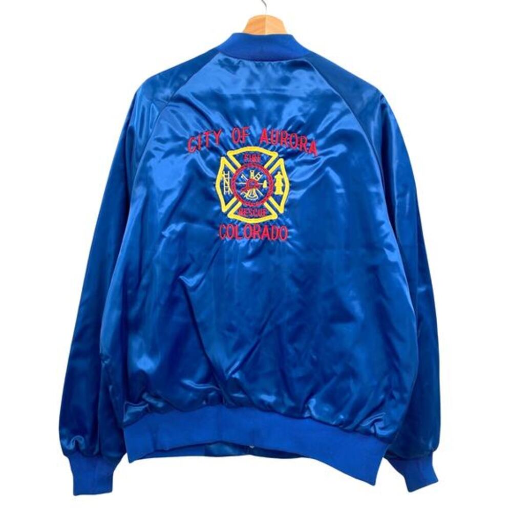Vintage West‎ Ark Fire Rescue Aurora Colorado Bomber Jacket